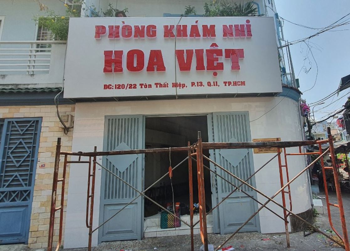 phòng khám nhi Hoa Việt đường Tôn Thất Hiệp, Quận 11, HCM
