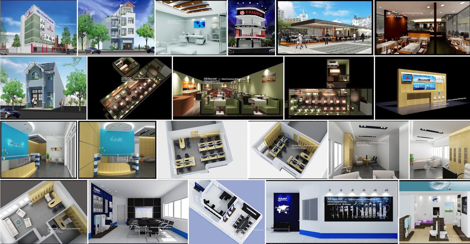 Các mẫu thiết kế nội thất nổi bật đã thực hiện