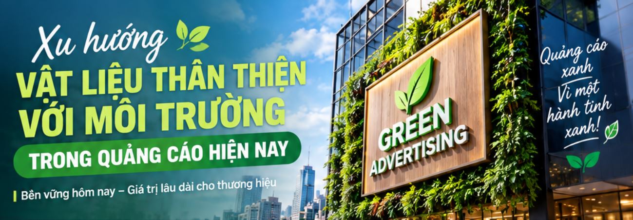 Xu Hướng Vật Liệu Thân Thiện Với Môi Trường Trong Quảng Cáo Hiện Nay