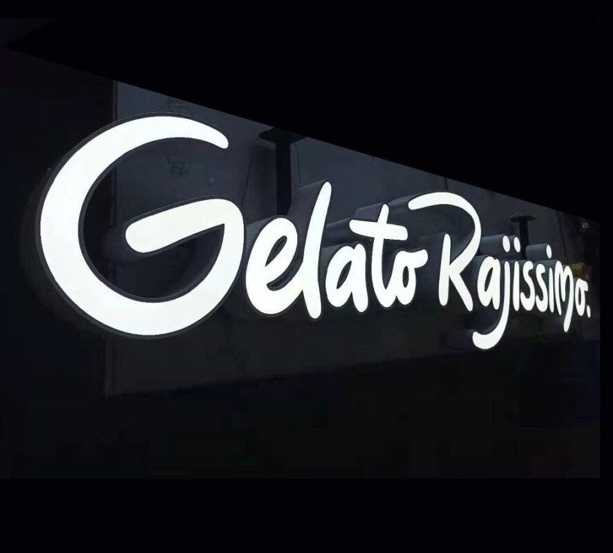 Chữ mica nổi khối  có đèn led, Chữ uốn nổi khối đèn đèn led modul, tính theo m2... - 3D Quảng Cáo CN3