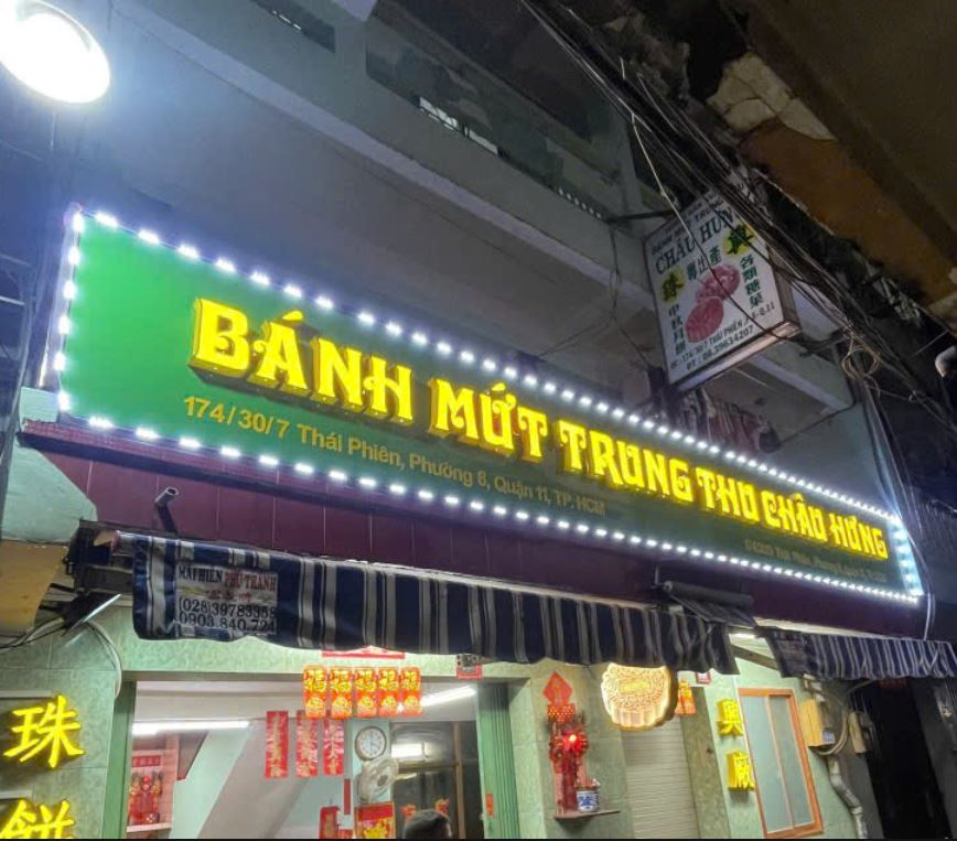 bảng hiệu alu bóng màu xanh lá, có led viền nổi bật, Nền làm bảng hiệu bằng alu ... - 3D Quảng Cáo CN3