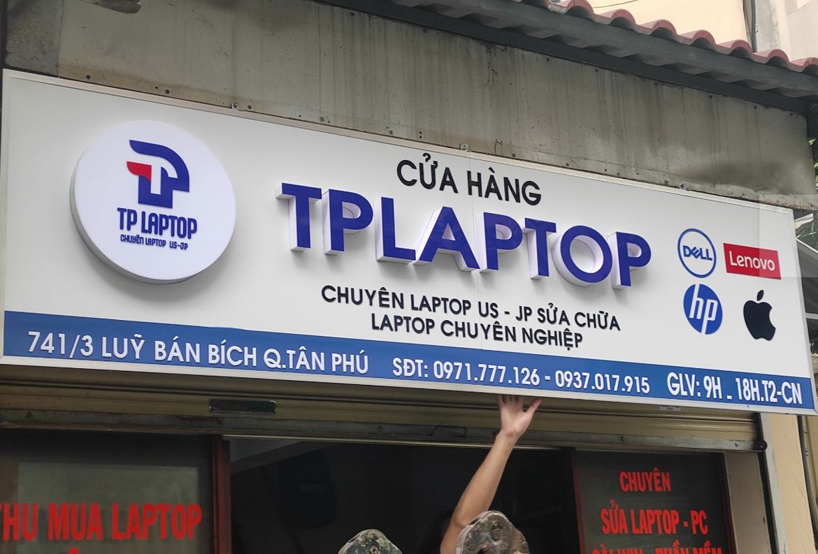 bảng hiệu alu, chữ mia không đèn  đơn giản giá rẻ