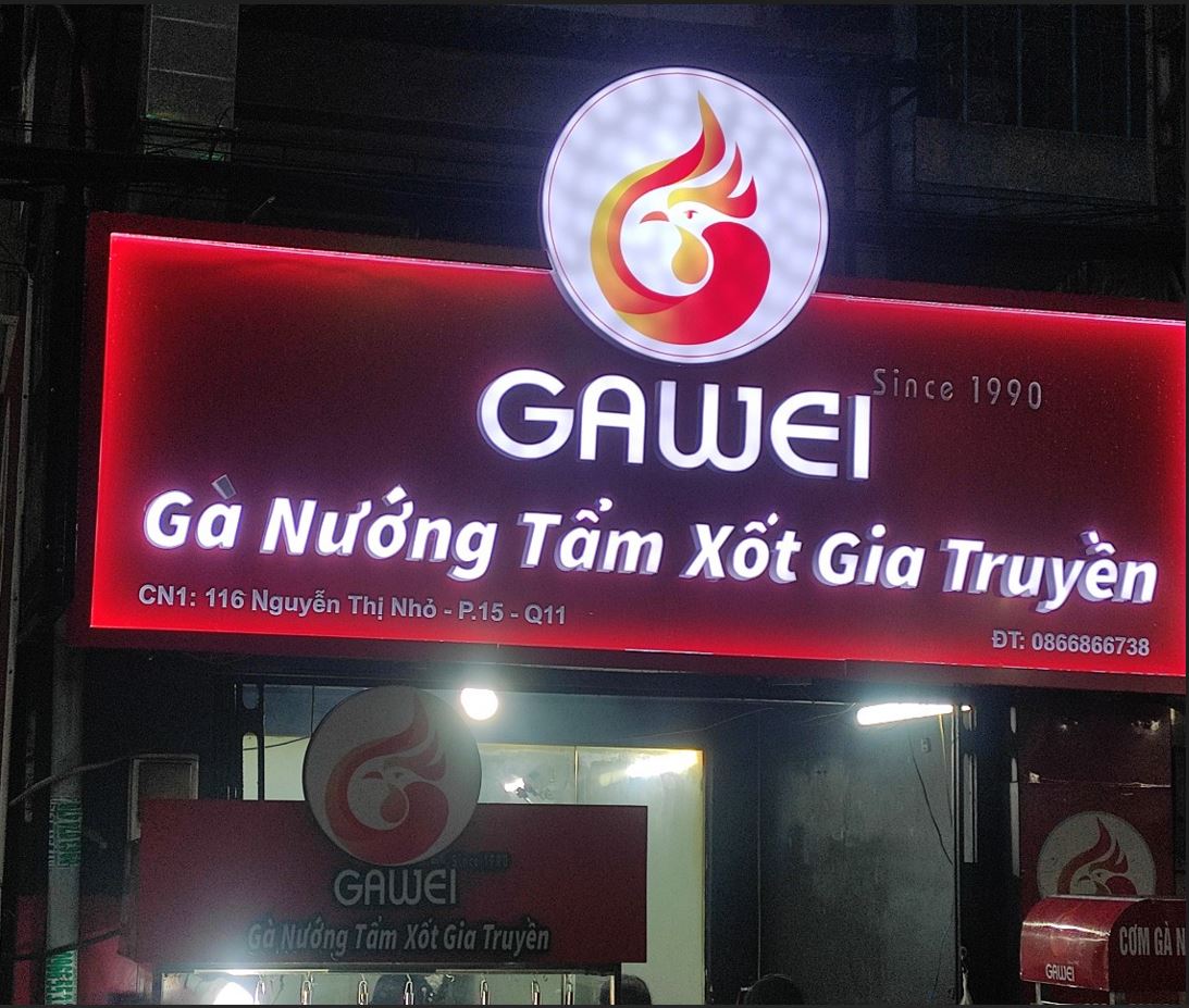 Bảng hiệu alu chữ mica có đèn, có viền led, Bảng Hiệu Alu Chữ Mica C&oacute; Đ&e... - 3D Quảng Cáo CN3