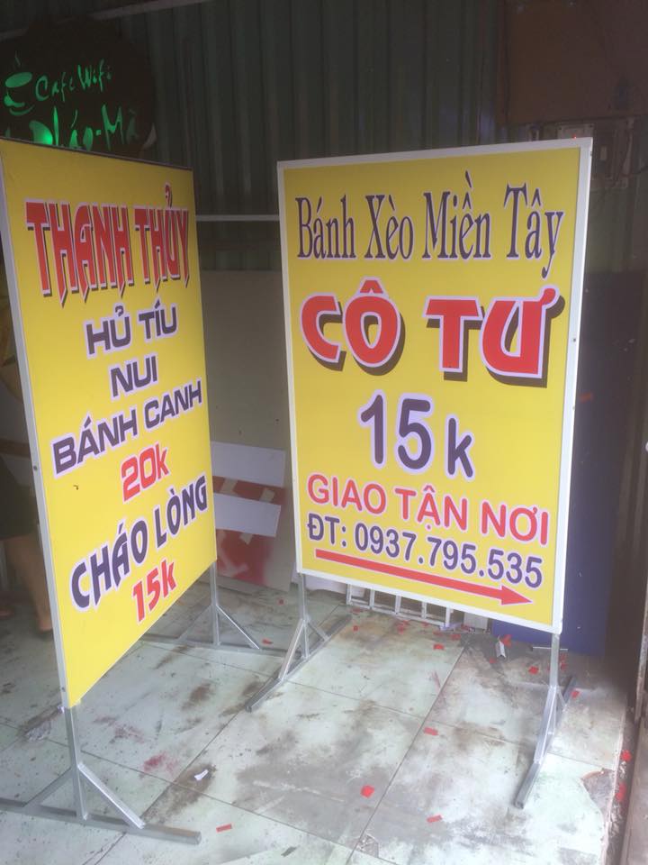 bảng hiệu đứng 2 mặt giá rẻ, Bảng Hiệu Đứng 2 Mặt &ndash; Biển Hiệu Bạt C&oacute... - 3D Quảng Cáo