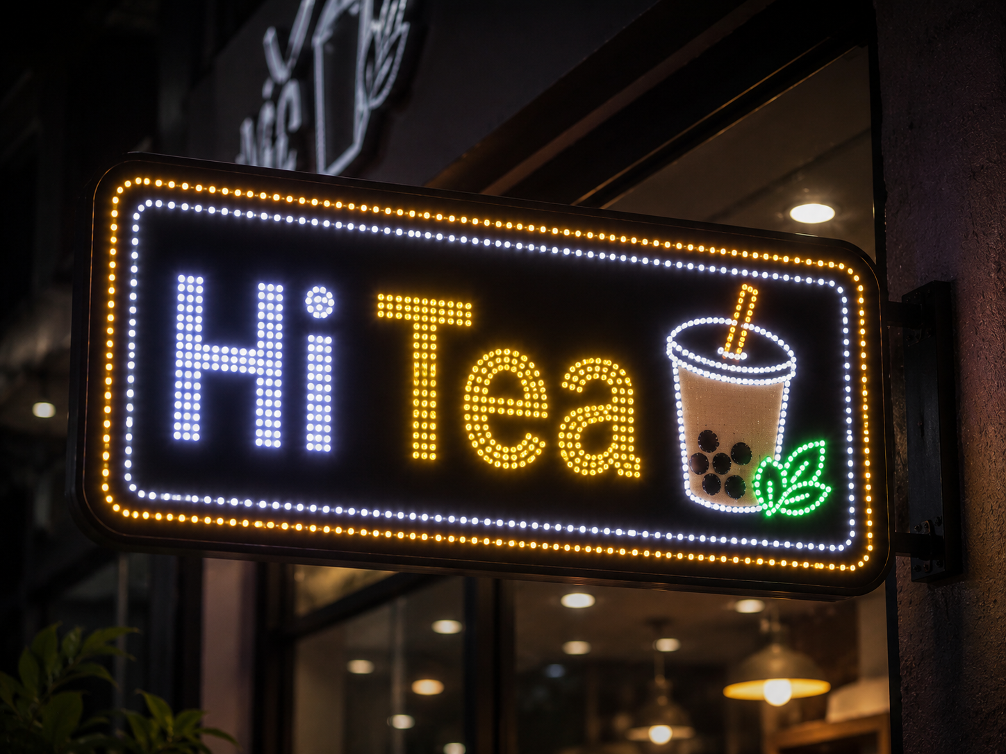BẢNG HIỆU QUÁN TRÀ HỘP ĐÈN LED RUỒI – NỔI BẬT CẢ NGÀY LẪN ĐÊM ☕✨