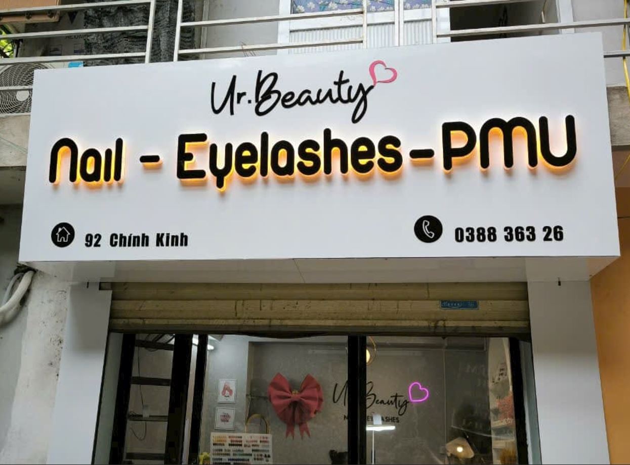 bảng hiệu spa nền trắng đèn sáng hắc chân đẹp sang trọng, bảng hiệu shop spa đượ... - Quảng Cáo Ad Shop