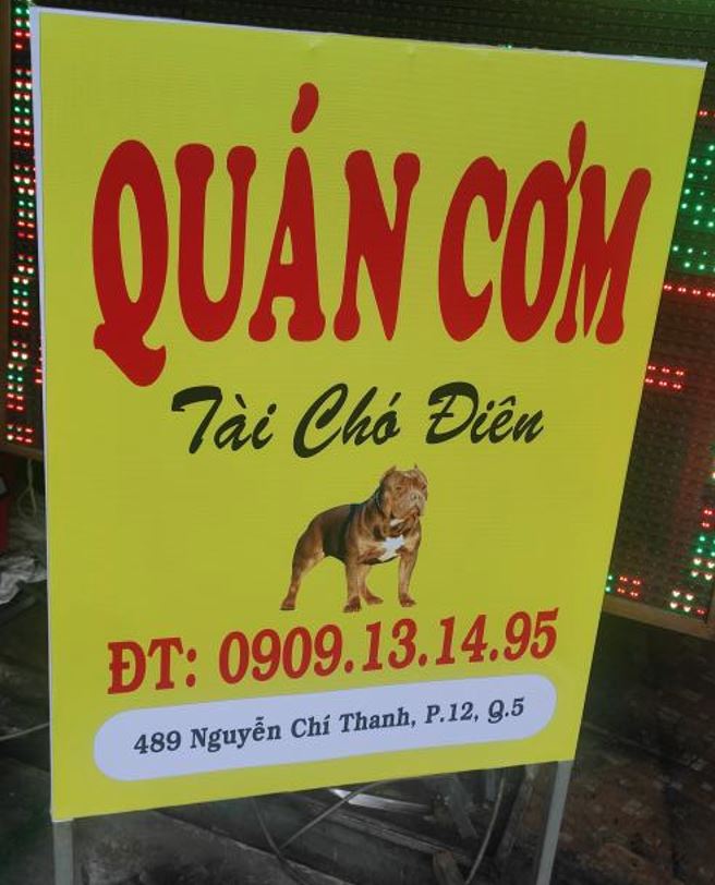 biển hiệu bạt có chân đứng không đèn giá rẻ, biển hiệu bằng khung sắt vuông 20, ... - 3D Quảng Cáo