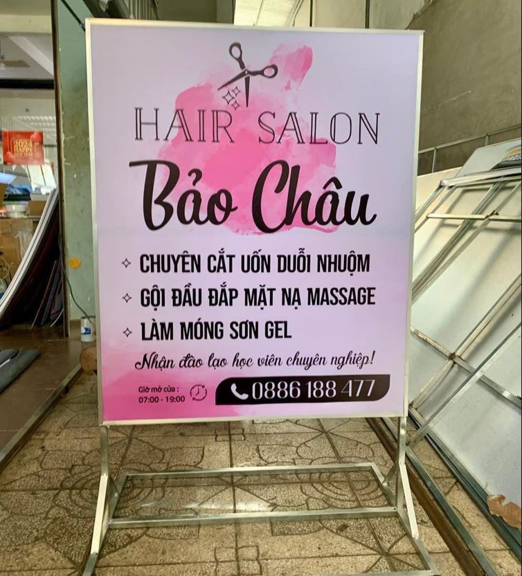 biển quảng cáo giá rẻ, không đèn có chân đứng