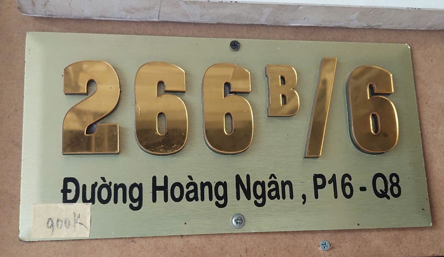 biển số nhà sang trọng, làm biển số nhà bằng nền alu xước, số nhà làm từ chất li... - 3D Quảng Cáo