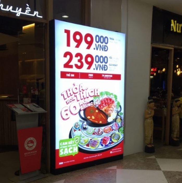 hộp đèn mica 1 mặt, nội dung dán decal giá rẻ, làm hộp đèn bằng chất liệu mica, ... - Quảng Cáo Ad Shop