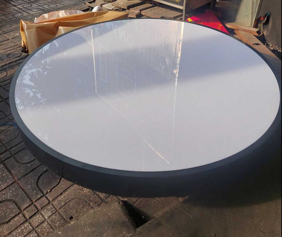 Hộp đèn mica tròn - 1 mặt