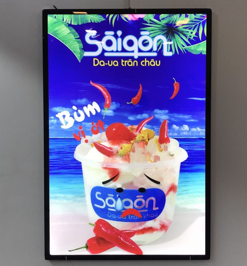 Hộp đèn siêu mỏng (800x1200)mm, Hộp đèn siêu mỏng làm từ chất liệu mica, nội dun... - 3D Quảng Cáo CN3