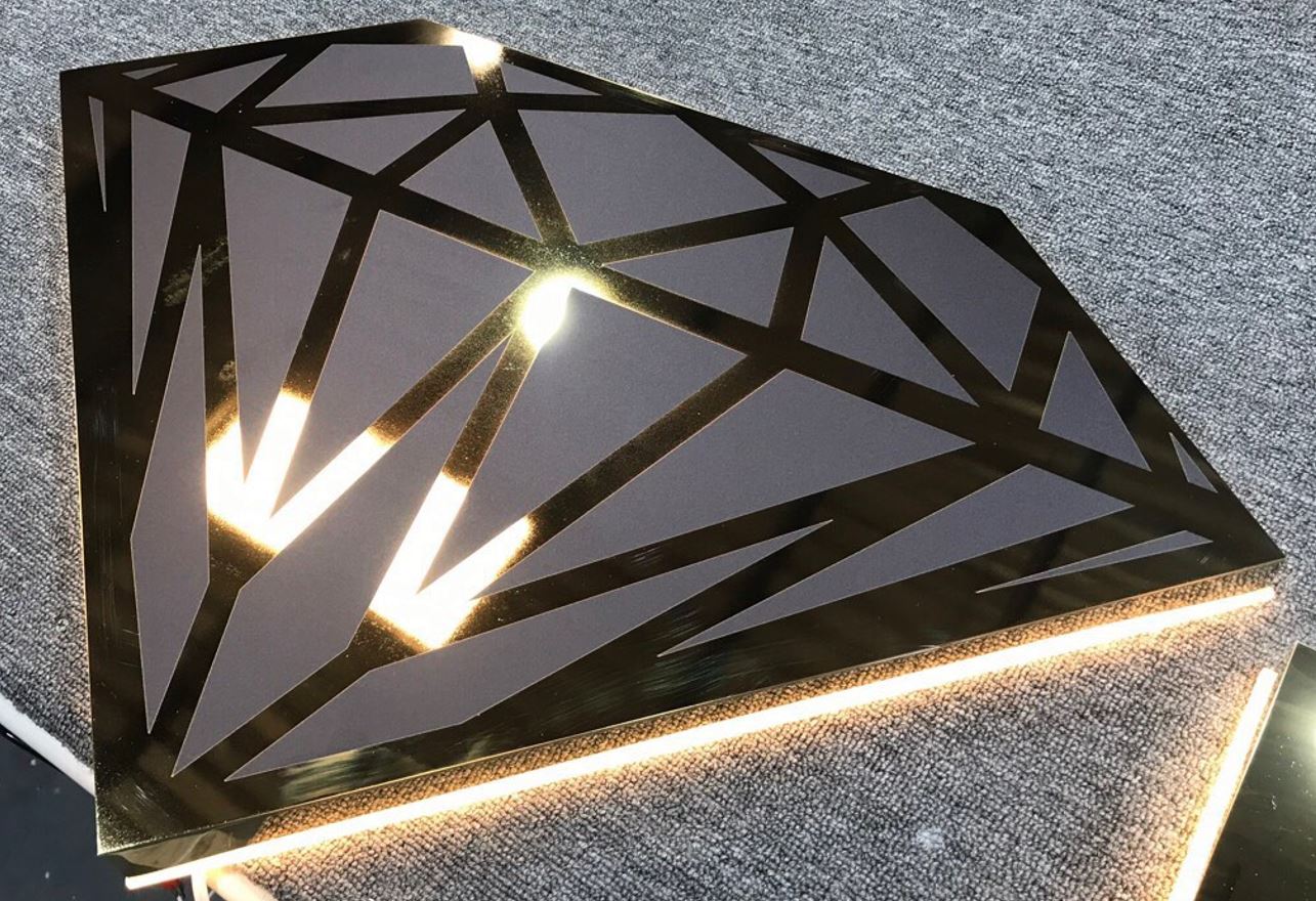 Logo inox nổi khối có đèn sáng chân, Bảng Logo Inox Nổi Khối &ndash; Đ&egrave;n ... - Quảng Cáo Ad Shop