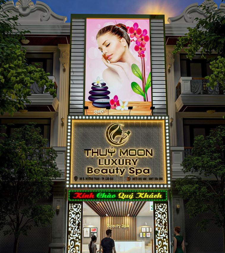 mặt dụng tấm 3d kết hợp với hộp đèn bạt 3M in UV