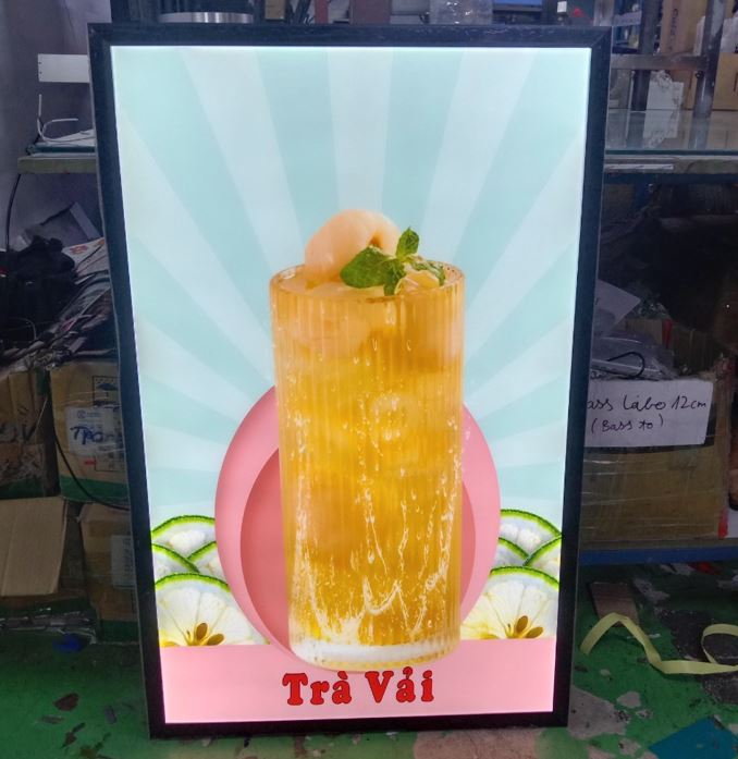 tranh điện menu nước uống ốp tường