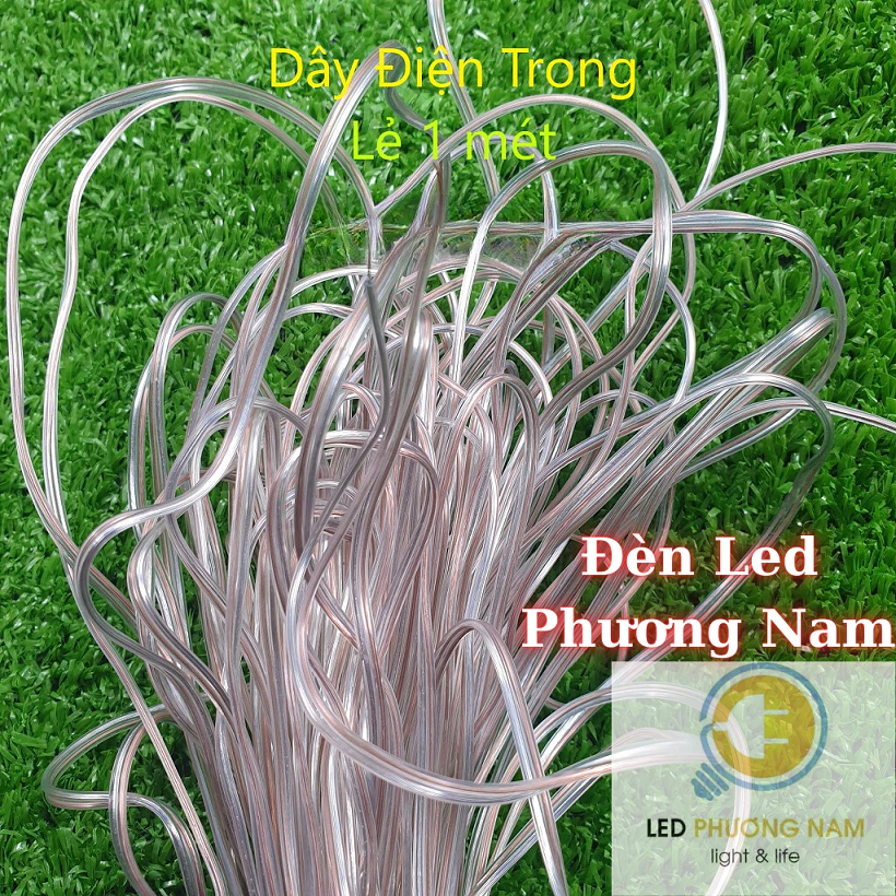 Dây Điện Vỏ Trong Suốt Dùng Để Nối Dây Led Neon (1 mét)