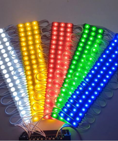 Đèn Led Hắt 3 Bóng, led modul siêu sáng 12V phù hợp làm quảng cáo